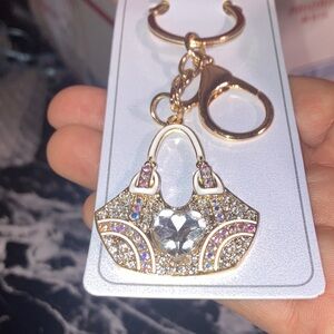 Gold and Silver Purse Keychain